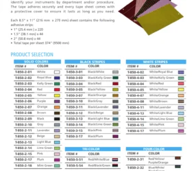 instruments marking sheets